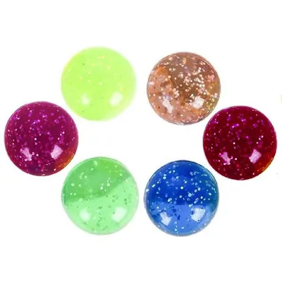 Squish-icky Glitter Ballz Sticky Balls (6-pack)