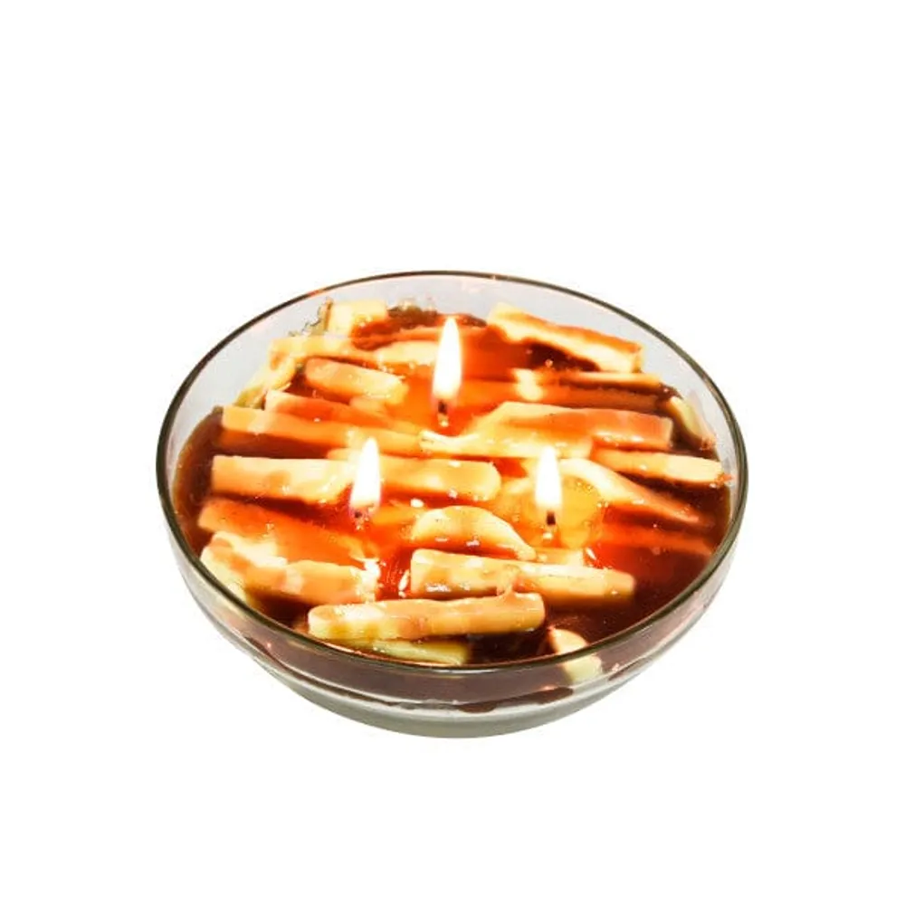 Hidden Gems French Fries & Gravy Novelty Candle (1 Ring Inside)