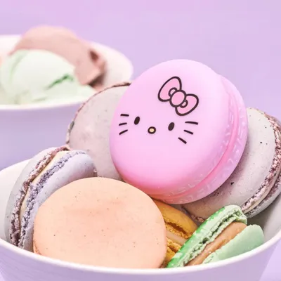 The Crème Shop x Hello Kitty: Unicorn Macaron Lip Balm | Rainbow Sherbet