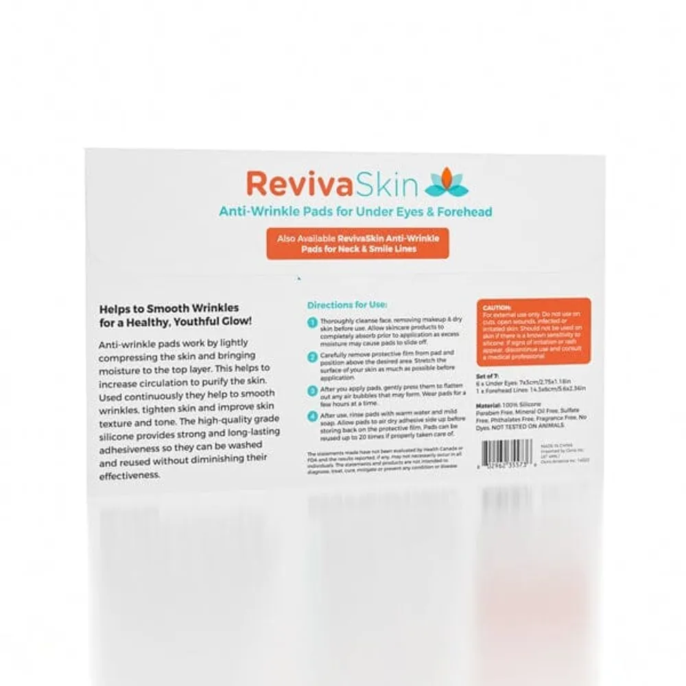 RevivaSkin Under-Eye & Forehead (7pc) | Reusable Silicone Anti-Wrinkle Pads