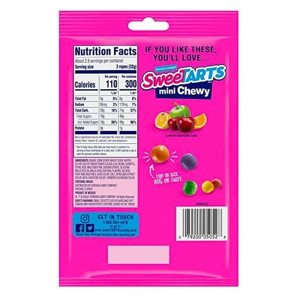 SweeTARTs Twisted Ropes: Valentine's Day Edition Tropical Punch Flavor (3oz)