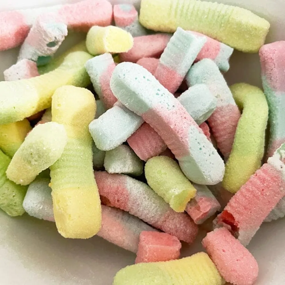 FreezYums! Freeze-Dried Sour Gummy Worms (100g)