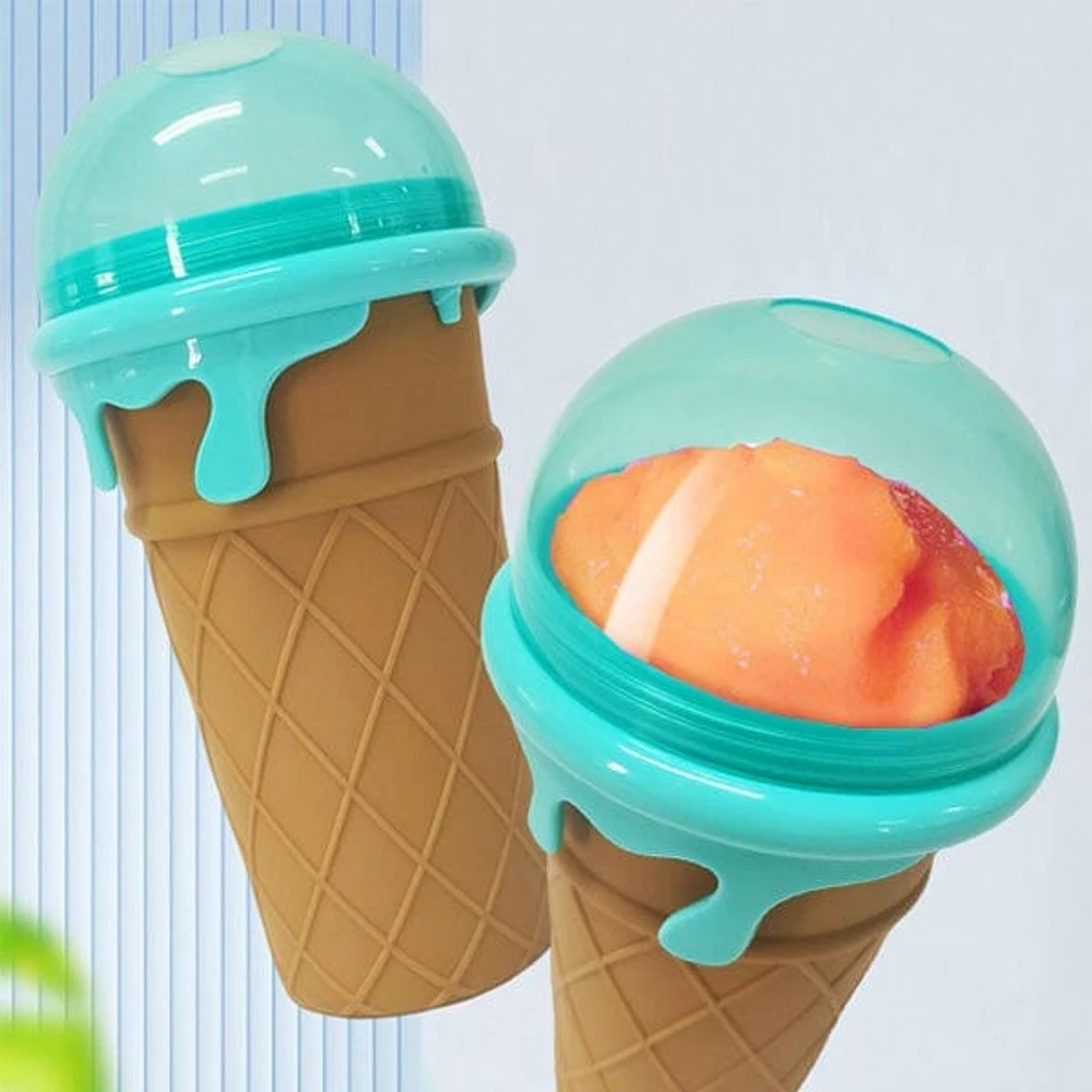 JUMBO ProKitchen Squeezur | Instant Slushie Maker Cup (Incl. Straw/Spoon & Lid)