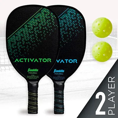 Franklin Sports: Pickleball | Activator Wood Paddle & Ball Set | 2 Player