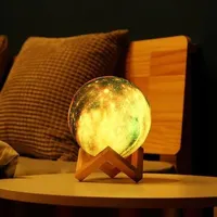 3D Touch Control Universe Moon Lamp