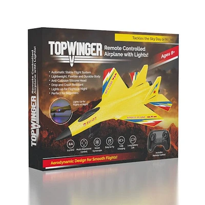 Topwinger: Remote Controlled Plane w/ Lights | Ships Assorted