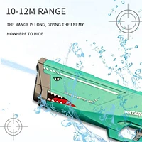 The SharkGusher: Shark Electric Water Gun | Red or Teal