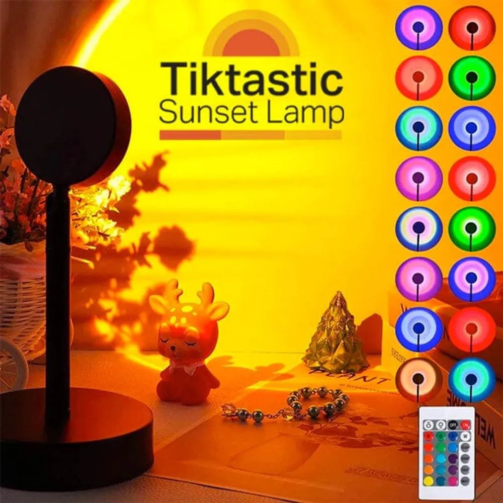 TikTastic Sunset LED Lamp w/ Remote | As Seen on Social!