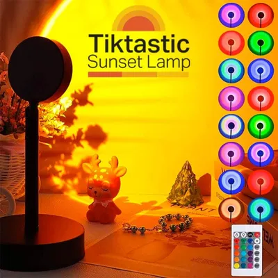 TikTastic Sunset LED Lamp w/ Remote | As Seen on Social!