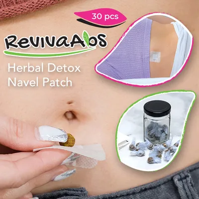 RevivaAbs Herbal Detox Navel Patches (30pc) | Promotes Healthy Metabolism & Sleep Quality!