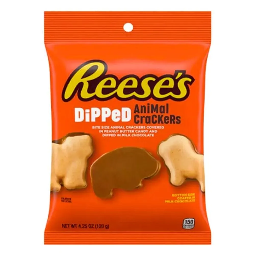 Reese's DiPPeD Milk Chocolate Peanut Butter Animal Crackers (4.25oz)