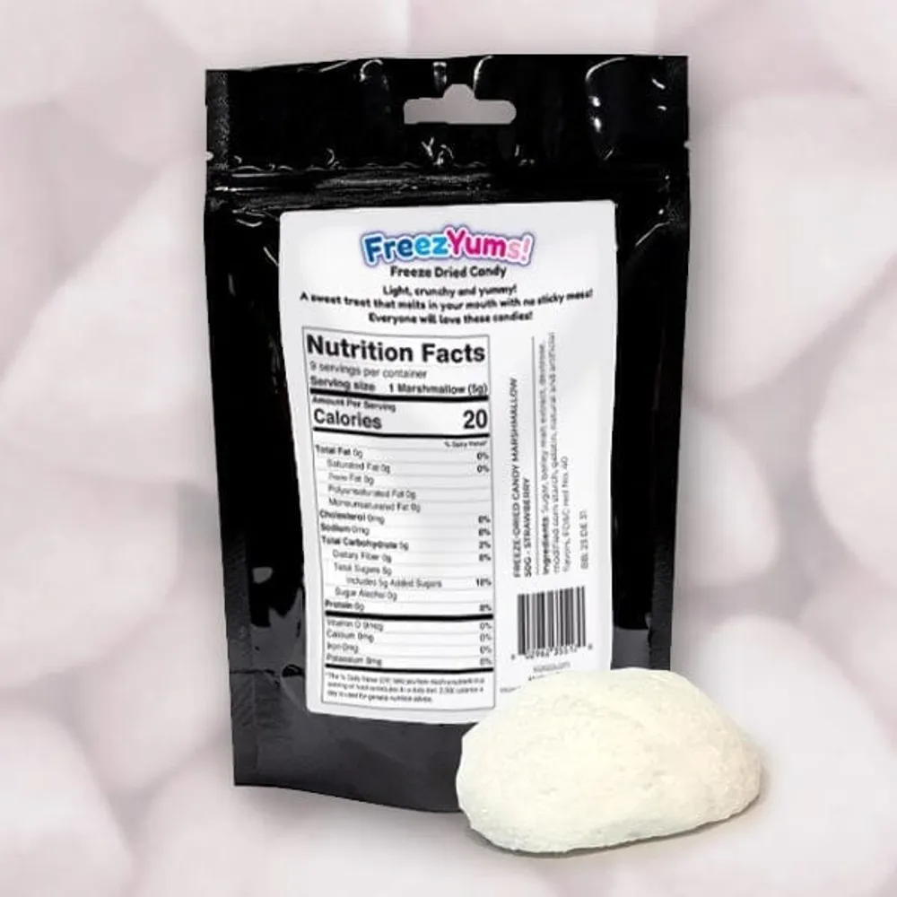 FreezYums! Freeze-Dried Candy Apple Flavored Marshmallows (50g)