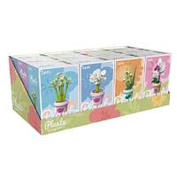 DIY Botanical Building Block Sets: Collectible Assorted Mini Pots