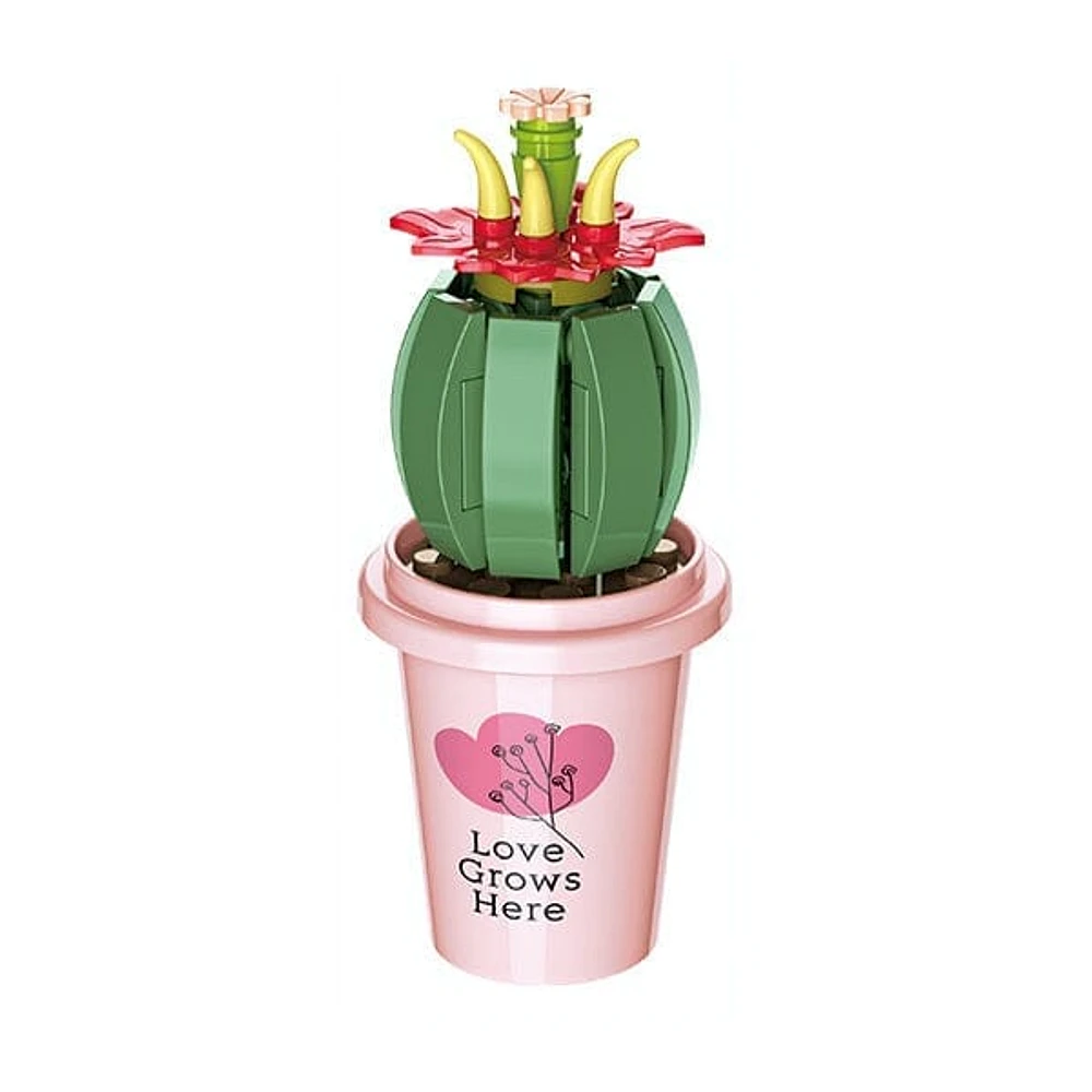 DIY Botanical Building Block Sets: Collectible Assorted Mini Pots