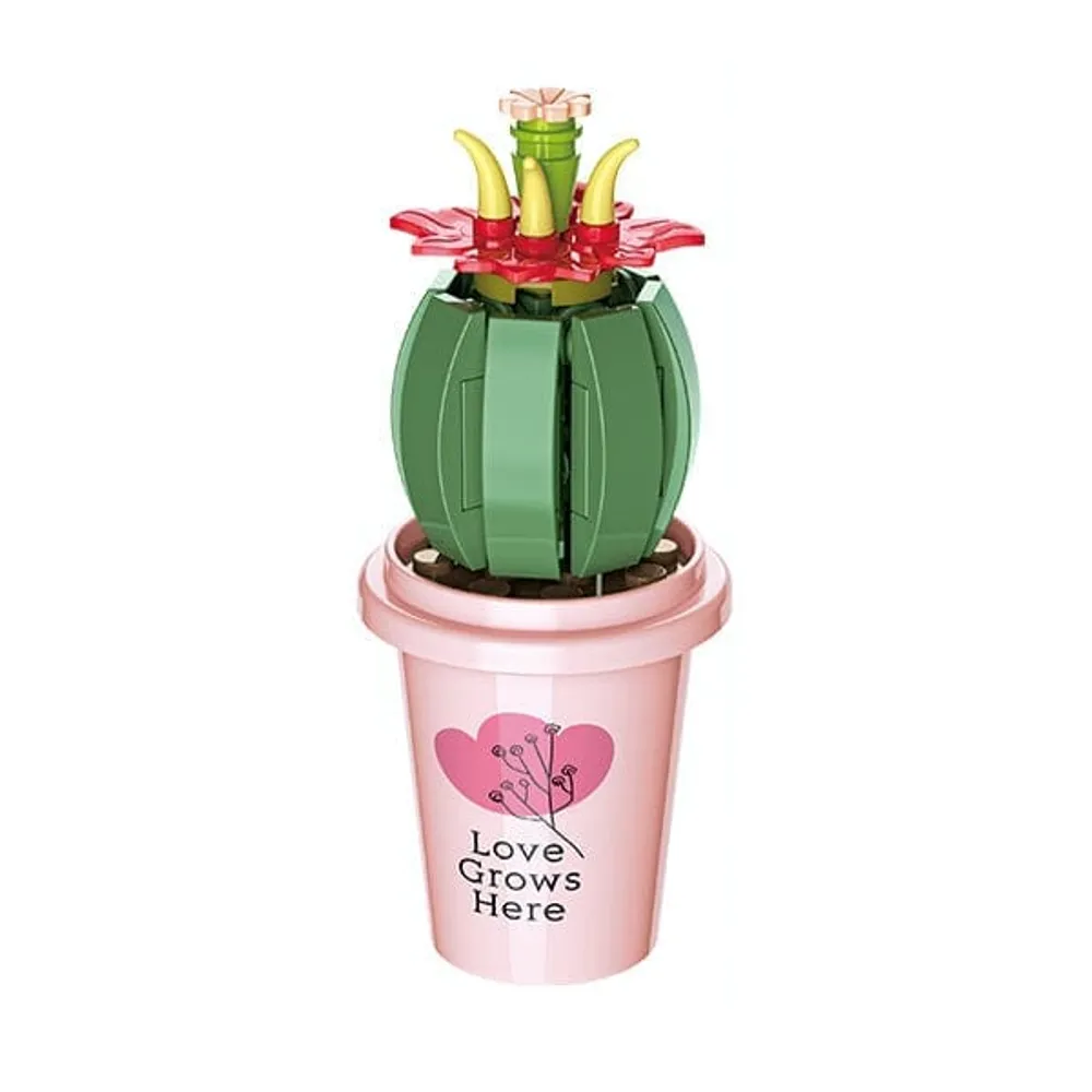 DIY Botanical Building Block Sets: Collectible Assorted Mini Pots