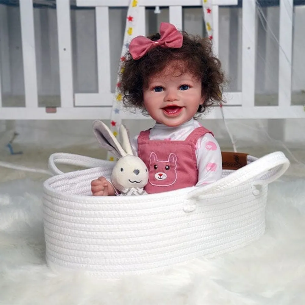 Reborn Dolls Cuddles & Snuggles Cotton Carry Basket