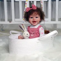 Reborn Dolls Cuddles & Snuggles Cotton Carry Basket