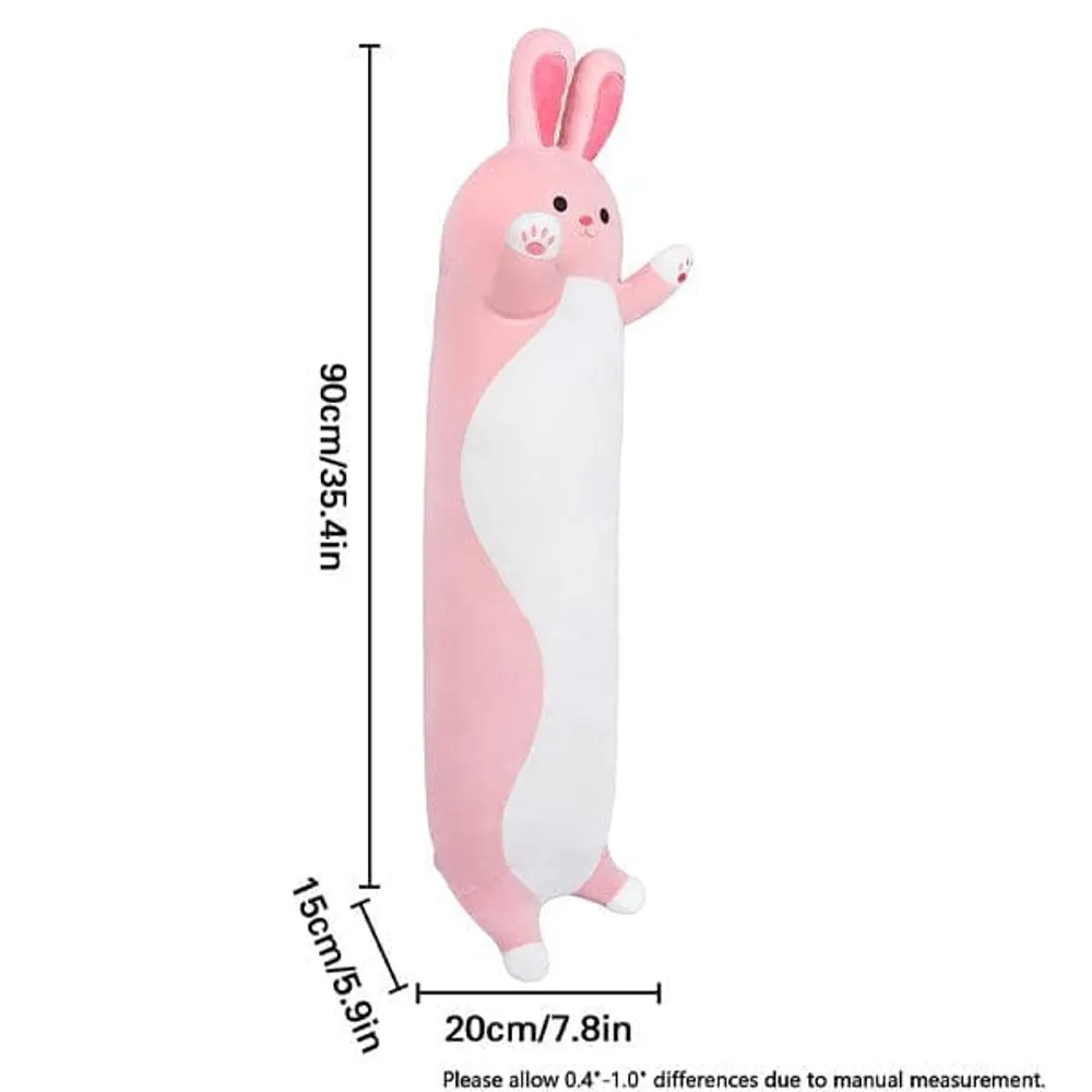 Long Animal Plush Toy Styles (3FT Long!) | Pink Bunny