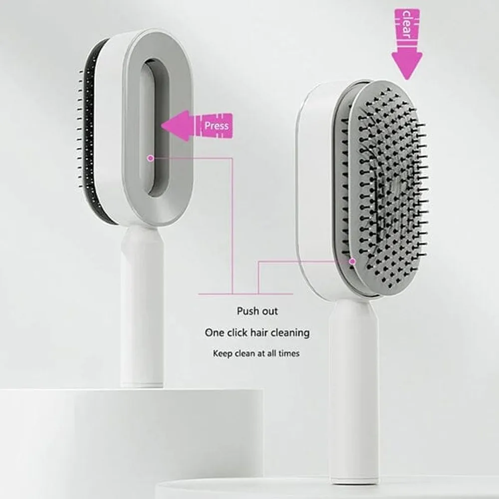 WOW ClickiClean: The Self-Cleaning Hairbrush | As Seen On Social!