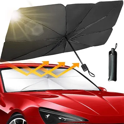 ShieldBuddy! | Sun & Heat Protector Car Umbrella