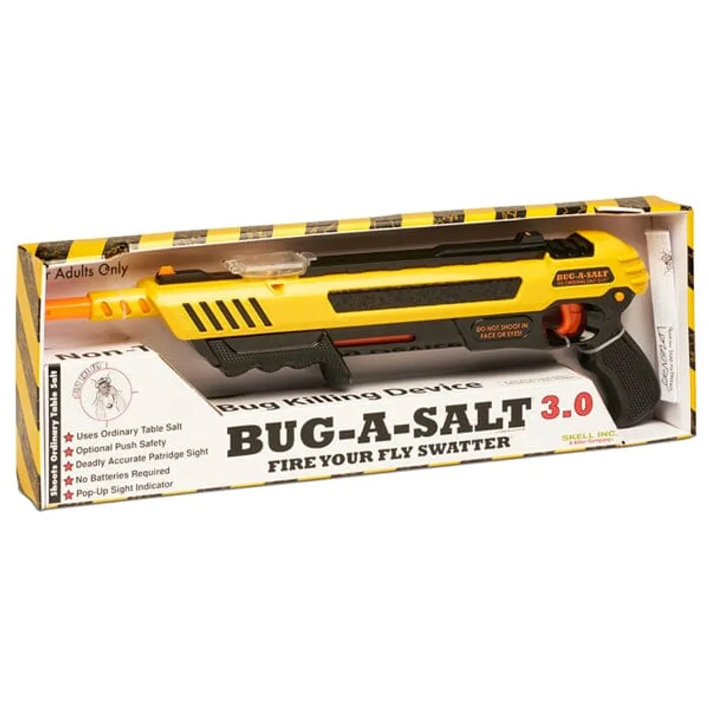 Showcase BUG-A-SALT® Original Yellow 3.0, Salt Ammo Bug-Killing Pump Gun