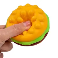 Pop & Play Burger | Silicone Bubble Popper Burger-Shaped Fidget Stress Ball