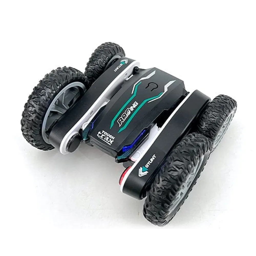 Tough Trax Tornado: Remote Control Stunt Car w/ Double-Sided Driving!