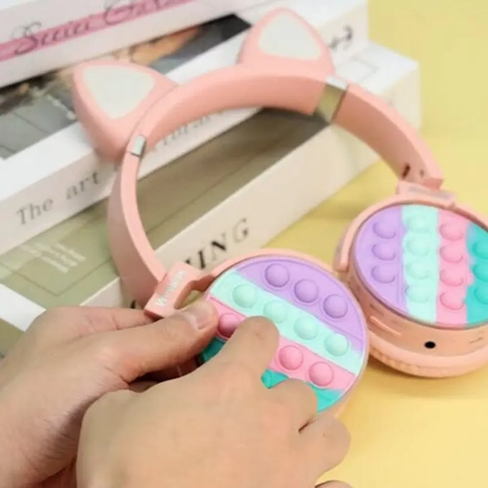 SoundLogicXT Cat Ear LED Wireless Popping Fidget Headphones | Assorted Colors