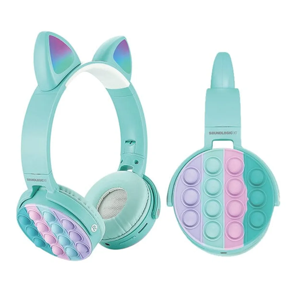 SoundLogicXT Cat Ear LED Wireless Popping Fidget Headphones | Assorted Colors