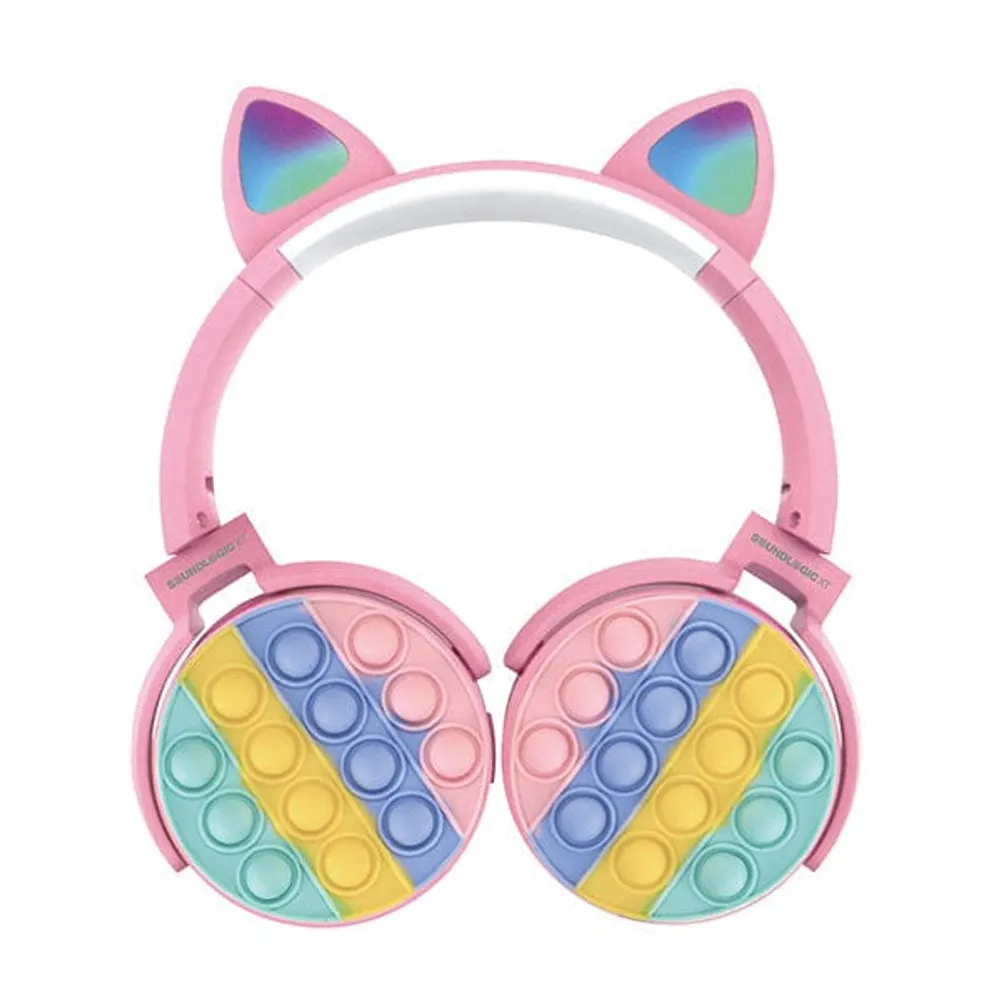 SoundLogicXT Cat Ear LED Wireless Popping Fidget Headphones | Assorted Colors