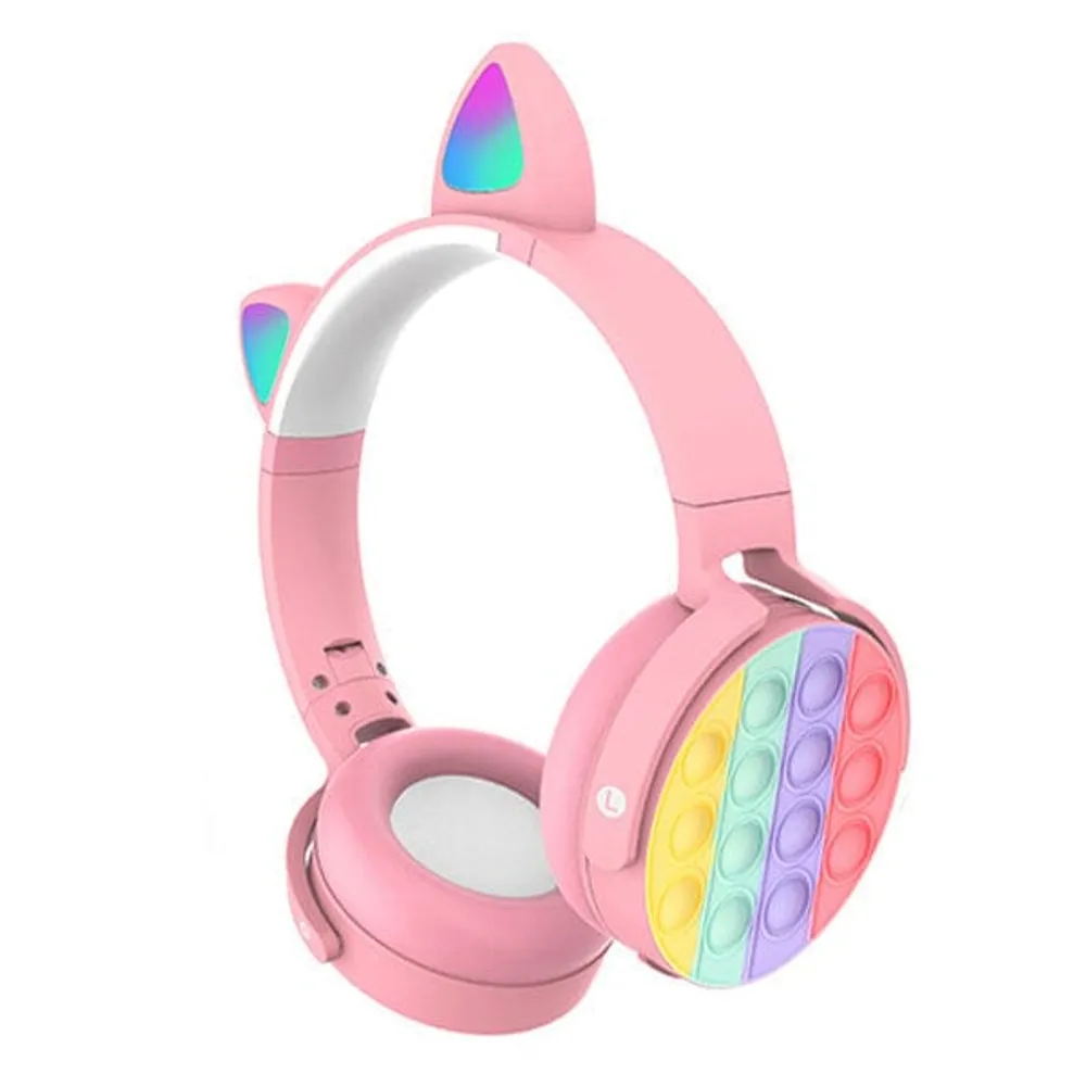 SoundLogicXT Cat Ear LED Wireless Popping Fidget Headphones | Assorted Colors