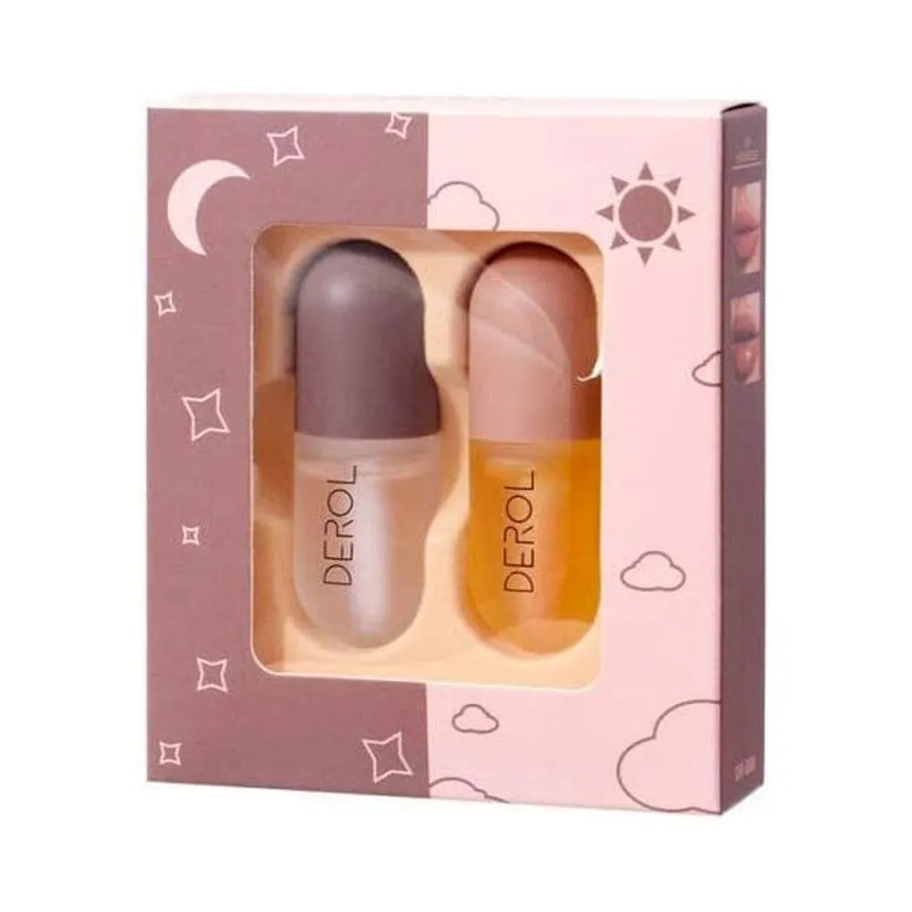 Derol Day & Night Natural Lip Plumper Set (2pk) | As Seen On Social