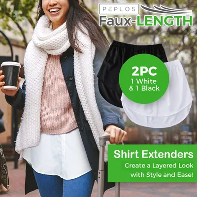 Peplos Faux-LENGTH (2pc) | Shirt Extenders | Multiple Sizes