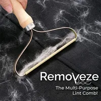 RemovEZE: The Multi-Purpose Lint Cleaner Comb (2pk) | Pure Copper Blades!