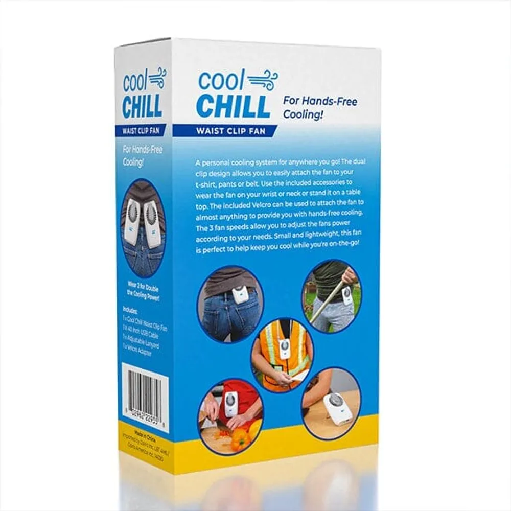 Cool Chill Waist Clip Fan (Includes Power Bank) | As Seen on Social!