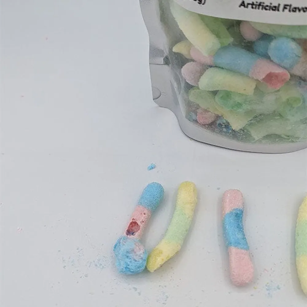 FreezYums! Freeze-Dried Sour Gummy Worms (100g)