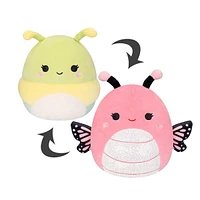 Squishmallows Flip-A-Mallows 5" Reversible Plush Toy | Andreina The Butterfly & Rutabaga The Caterpillar