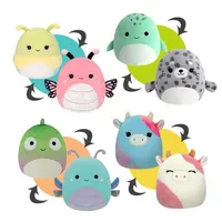 Squishmallows Flip-A-Mallows 5" Reversible Plush Toy | Heather The Dragonfly & Denton The Chameleon