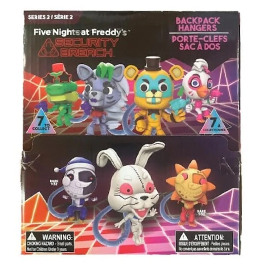 3D FNAF: Security Breach Series 2 Collectible Clip Hanger Blind Bags (1pc)