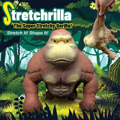 Stretchrilla: The Super Stretchy Gorilla | As Seen On Social!