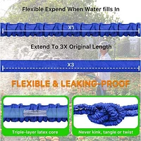 GRO-Hose BLUE | 75ft Expandable Hose With Sprayer Nozzle