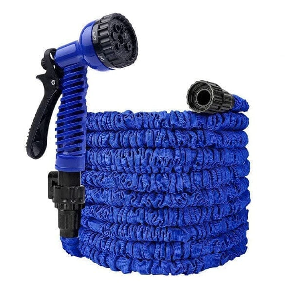 GRO-Hose BLUE | 75ft Expandable Hose With Sprayer Nozzle