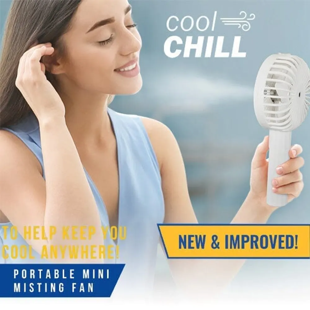 Cool Chill Portable Rotating & Misting Fan