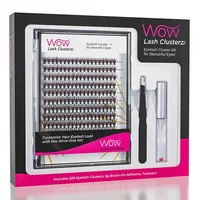 WOW Lash Clusterz Kit | 288 Eyelash Clusters | Includes Glue & Tweezers!