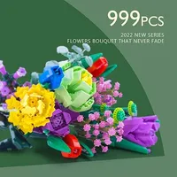 Bloomin' Blox DIY Botanical Building Block Sets: Floral Bouquet (999pc)