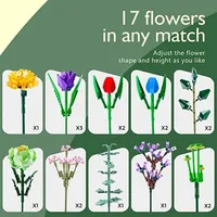 Bloomin' Blox DIY Botanical Building Block Sets: Floral Bouquet (999pc)