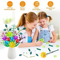 Bloomin' Blox DIY Botanical Building Block Sets: Floral Bouquet (999pc)