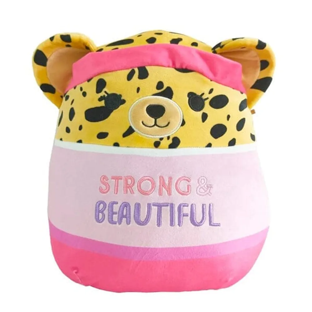 Squishmallows Super Soft Plush Toys | 8" Wellness Squad | Lexie The Cheetah