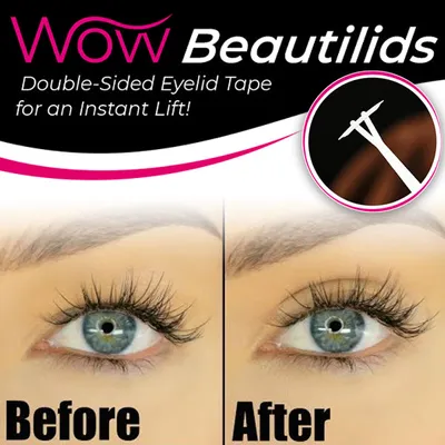 WOW BeautiLids (480pcs) | Invisible Double-Sided Eyelid Tape For An Instant Eye Lift