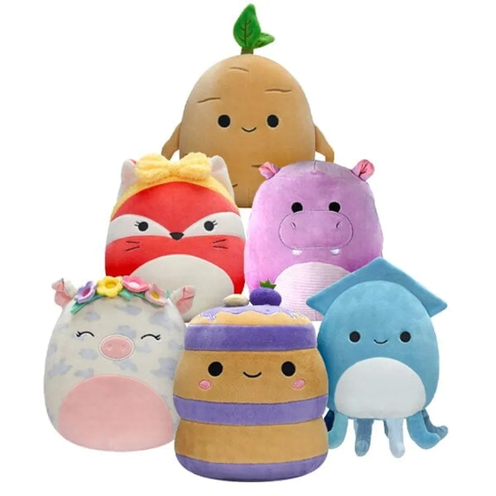 Squishmallows Plush Toys | 7.5" Little Plush Squad | Sky The Squid